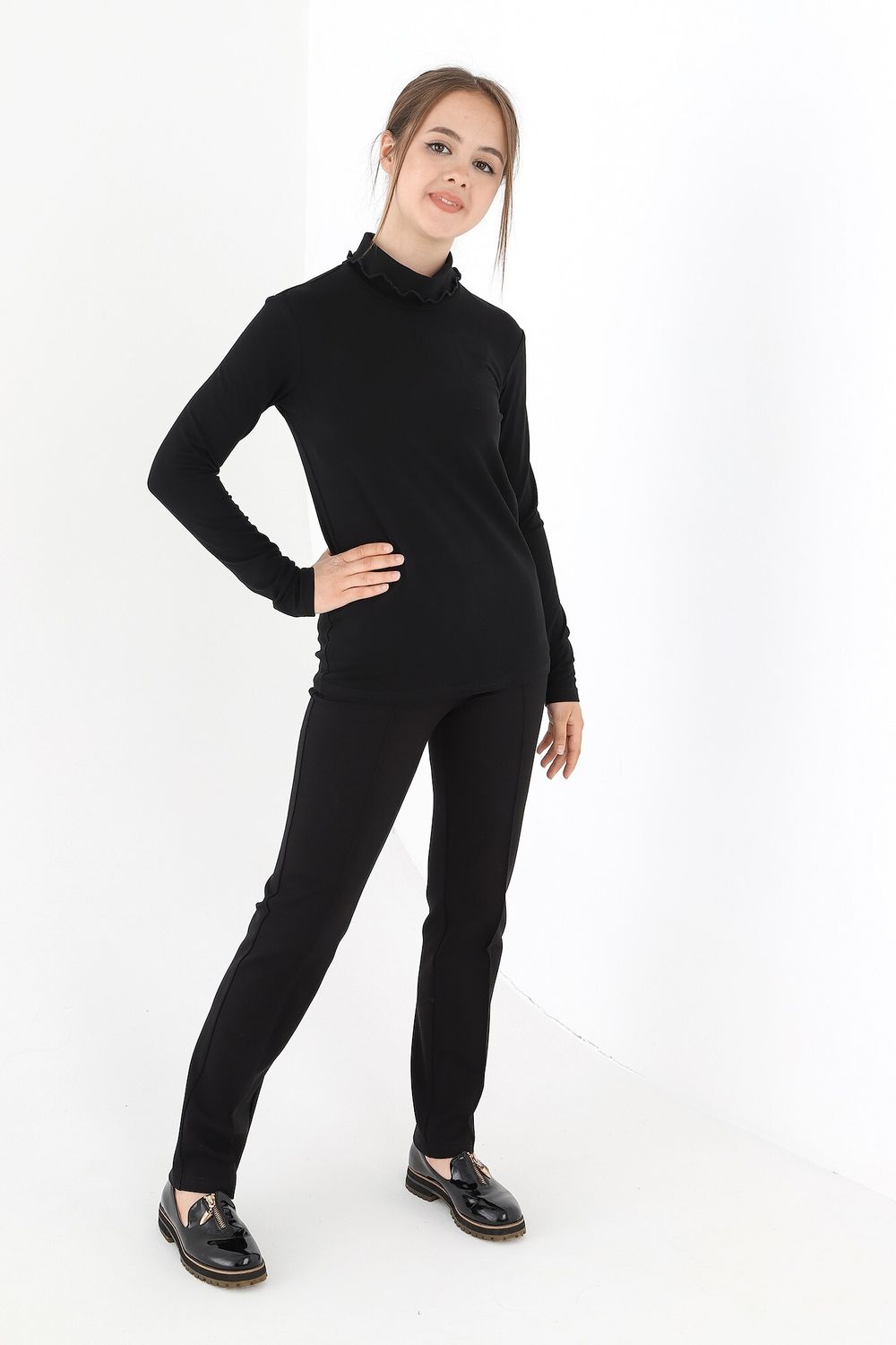 Джемпер для девочки Кин-3 Виотекс ЧЁРНЫЙ