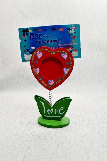 Держатель для фото/визиток "Сердце"