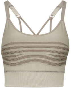 Теннисный бюстгальтер Reebok Womens Les Mills Strappy Seamless Bra - Gray