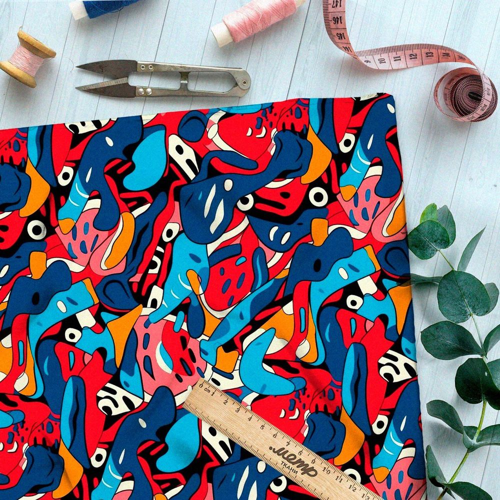 Ткань премиум Оксфорд 600D монокромные отблески вдохновения