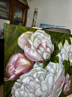 Картина «Вальс Пионов» | Холст, масло 60х80 см | Художница Ефимова Ольга