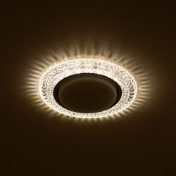 DK LD26 SL/WH Светильник ЭРА декор cо светодиодной подсветкой Gx53, прозрачный