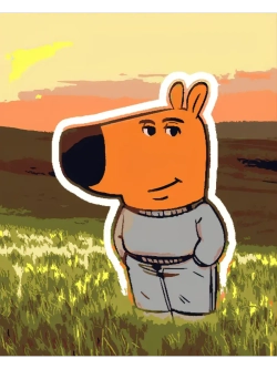 Картина по номерам Чиловый чел