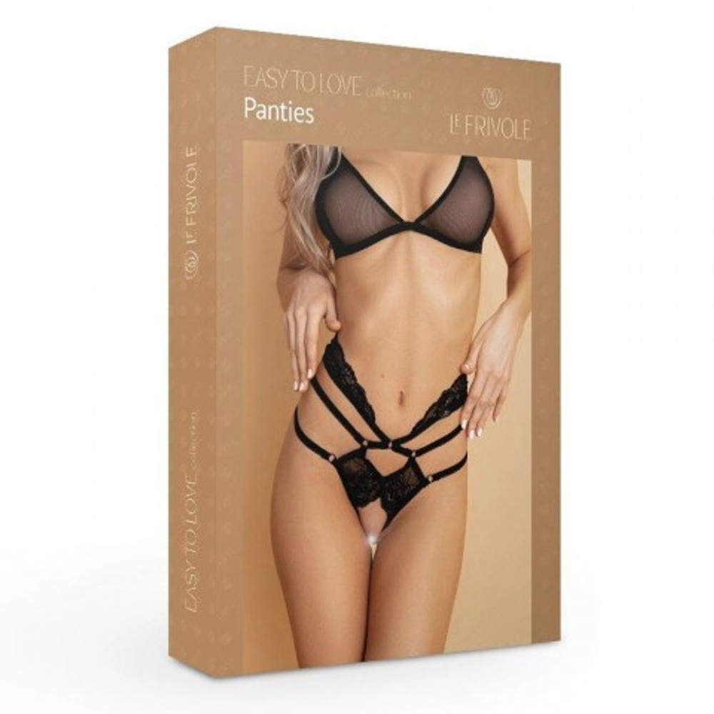 Кружевные трусики с доступом и высокой талией (Easy to love) (L/XL; 46-48)