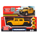 Модель ин. мет. "Hummer H1 пикап" 12см. открыв. двери, желтый, коробка SB-18-09-H1-N(Y)-WB (Технопарк)