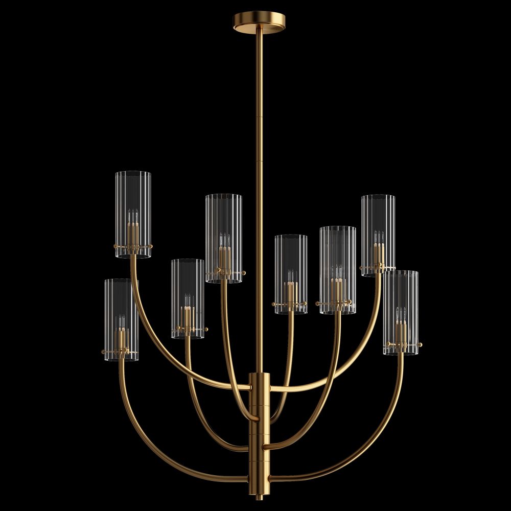 Люстра на штанге Maytoni Arco MOD223PL-08BS