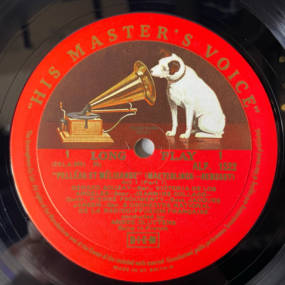 Винтажная виниловая пластинка LP Claude Debussy Pelleas Et Melisande (Англия 1957)