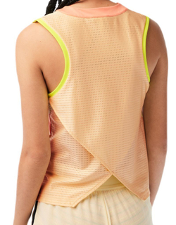 Женский топ теннисный Lacoste Sport Roland Garros T-shirt - Розовый