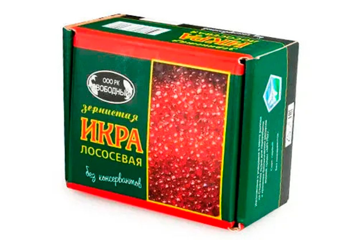 Икра красная горбуши БЕЗ КОНСЕРВАНТОВ, 550г