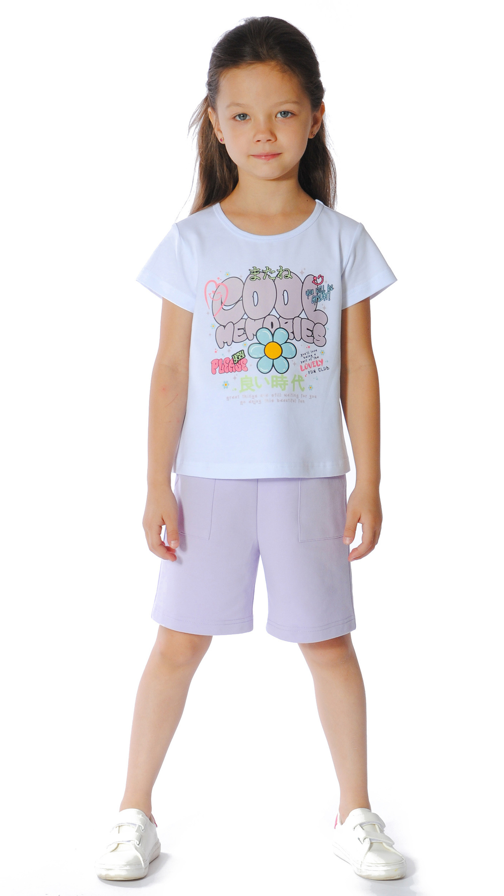 Шорты трикотажные для девочки 3-6 лет Fleur de Vie