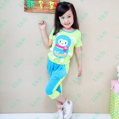 Комплект детский трикотажный из футболки и бридж