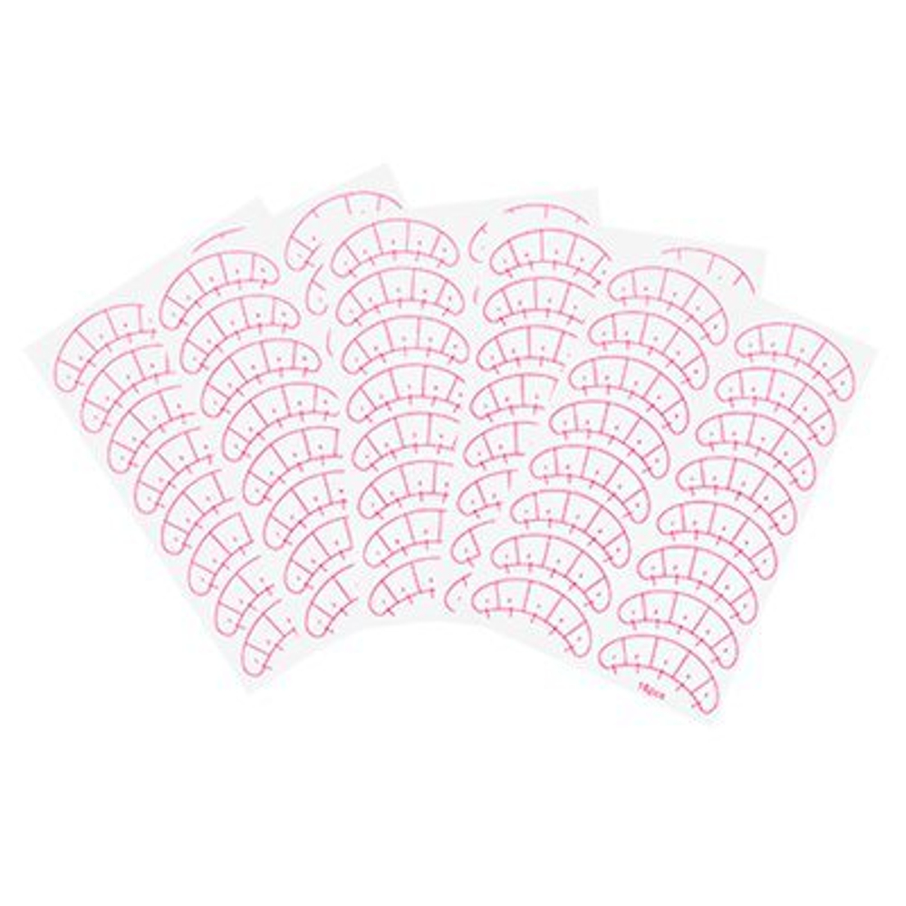 Набор подложек для наращивания ресниц с разметкой, 10листов*8пар