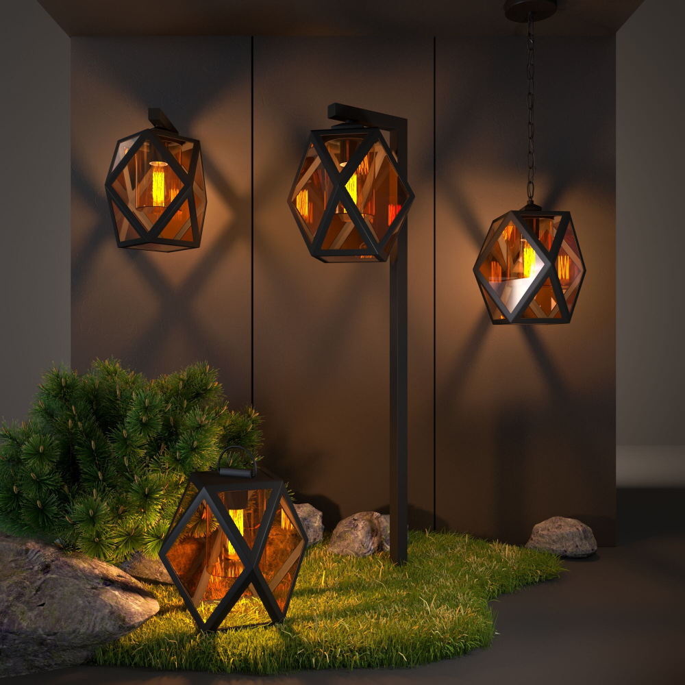 Уличный светильник на столбе, арт. 35133F