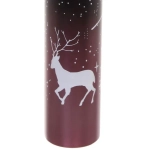 Термос металлический 280 мл «Сказочный Олень» бордовый