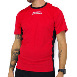 Karakal T-Shirt Pro Tour Tee Red/ Graphite (черный ворот) L