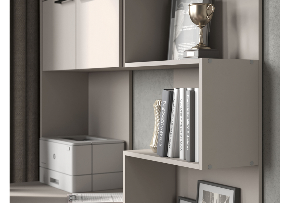 Компьютерный стол Woodville Эльброни левый кашемир