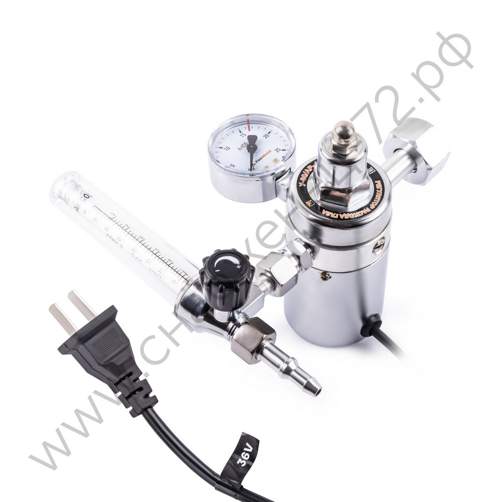 Регулятор расхода газа У-30/АР-40-1P-36В (универсальный, 1 манометр, подогреватель)