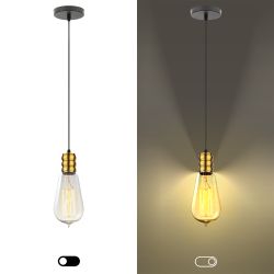 Светильник подвесной ЭРА PL13 E27 - 3 GB под лампу E27 провод 1 м золотой бронзовый