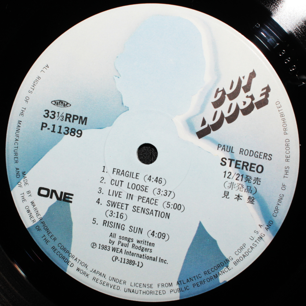 Paul Rodgers / Cut Loose (LP)