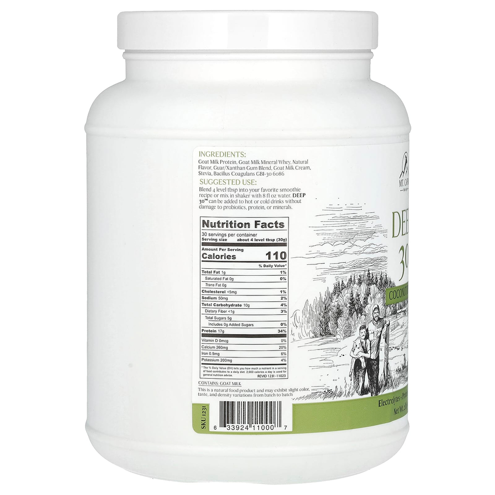 Mt. Capra, Deep 30 ™, Coconut Dream, 907 г (2 фунта)