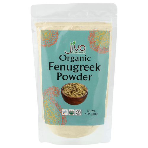 Jiva Organics, Органический порошок пажитника, 7 унций (200 г)