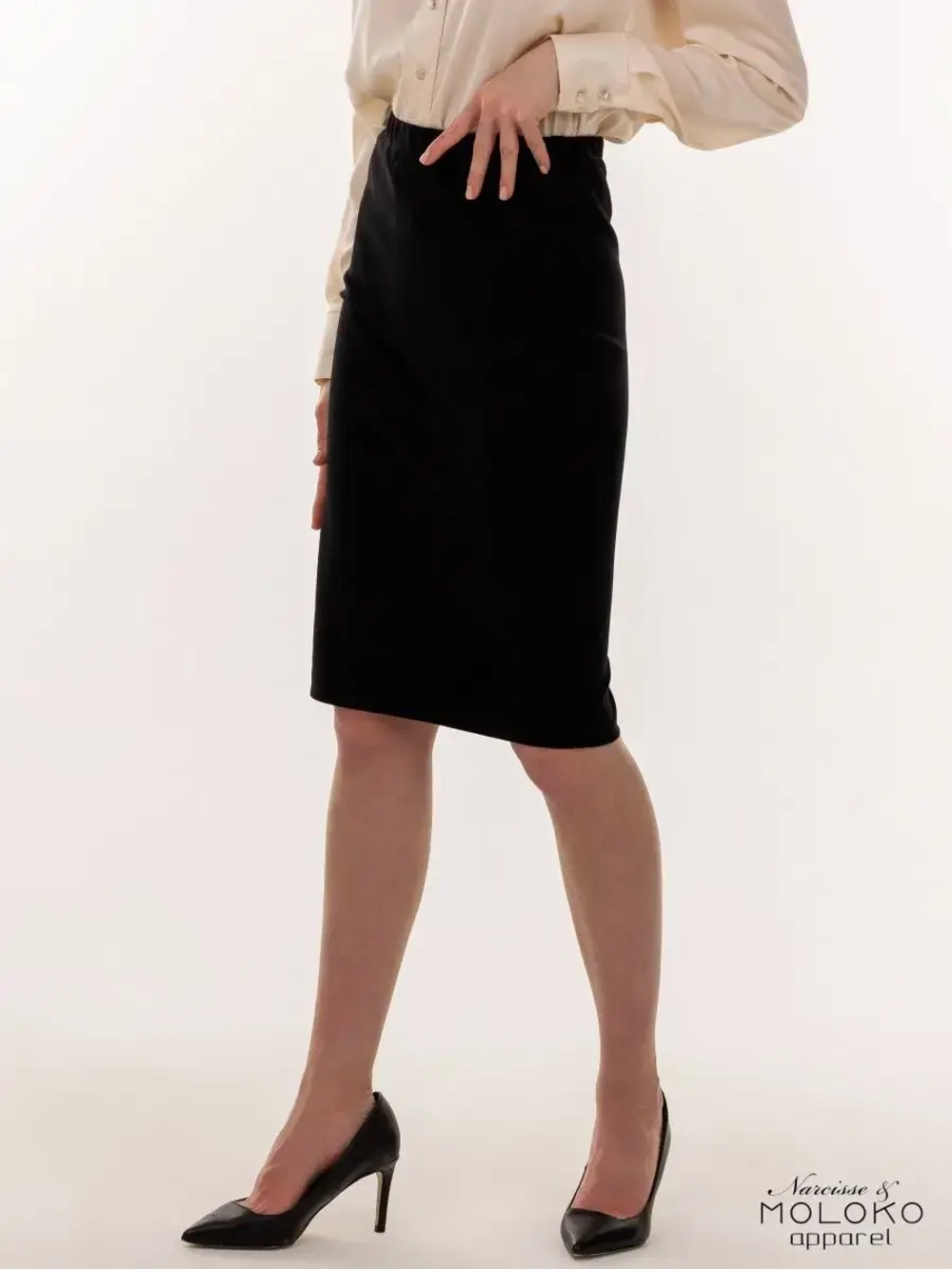 Юбка для беременных миди