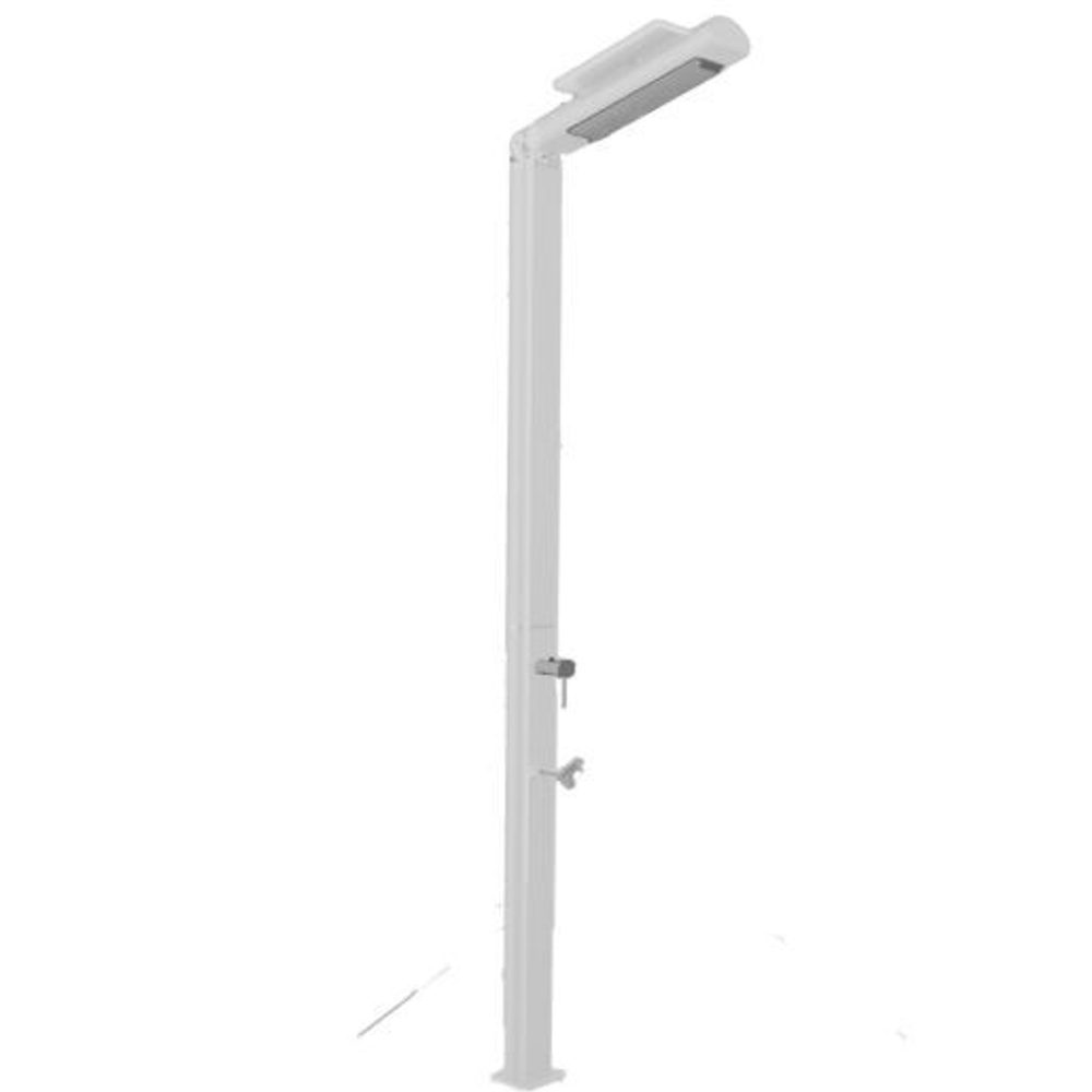 Душ уличный AquaViva Quick с LED подсветкой, Slate с мойкой для ног