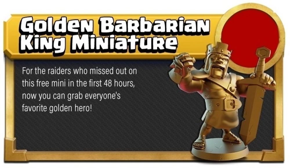 [Предзаказ] Golden Barbarian King Miniature