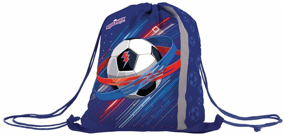 Мешок для обуви ЮНЛАНДИЯ, светоотражающая полоса, 47х37 см, "Championship", 229167