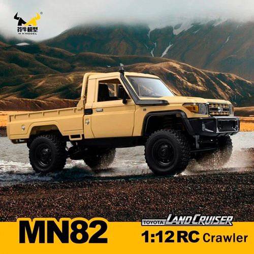 Радиоуправляемая машина MN MODEL, внедорожник Land Cruiser масштаб 1:12, 2,4 ГГц, RTR, 4WD - MN-82 Yellow