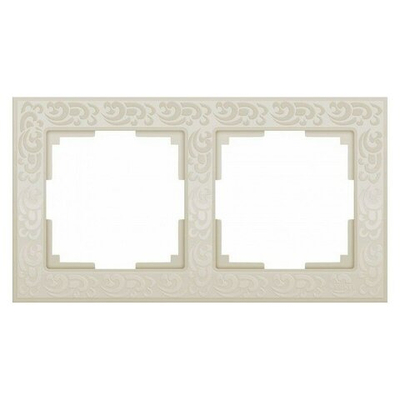 Рамка Werkel Flock на 2 поста слоновая кость WL05-Frame-02-ivory 4690389046919