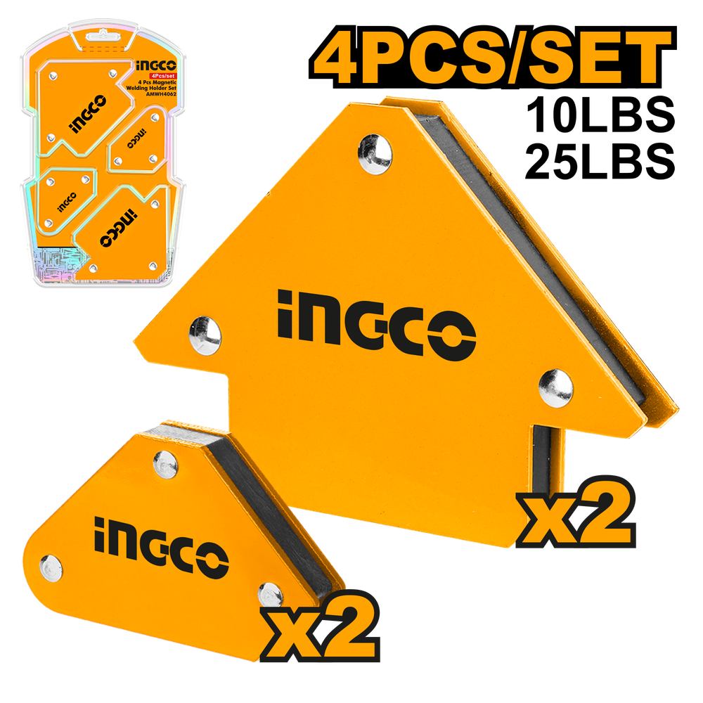 Набор мангитных угольников 4 шт. INGCO AMWH4062