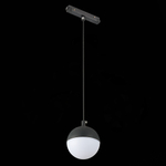 ST358.433.07 Магнитный трековый светильник подвесной Черный LED 1*7W 3000K 520Lm Ra&gt;80 120° IP20 D90 SKYLINE 48