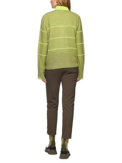 Marc Cain Пуловер из шерсти в стиле колорблок