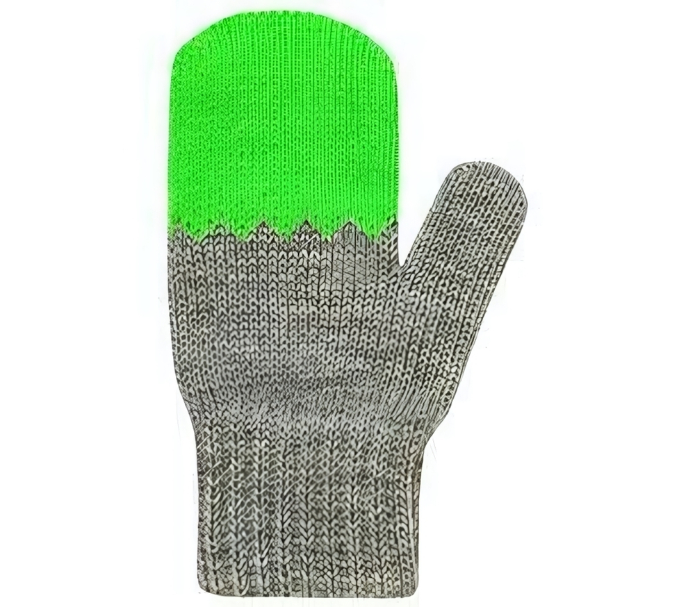 Варежки "Тото" серый/зелёный р.12, 1 шт.