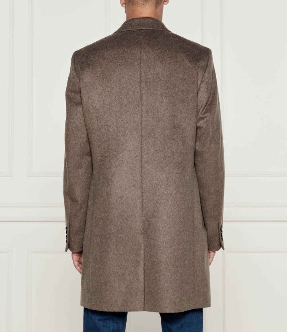 Шерстяное пальто H-Jared BOSS BLACK - бежевый(50525761)