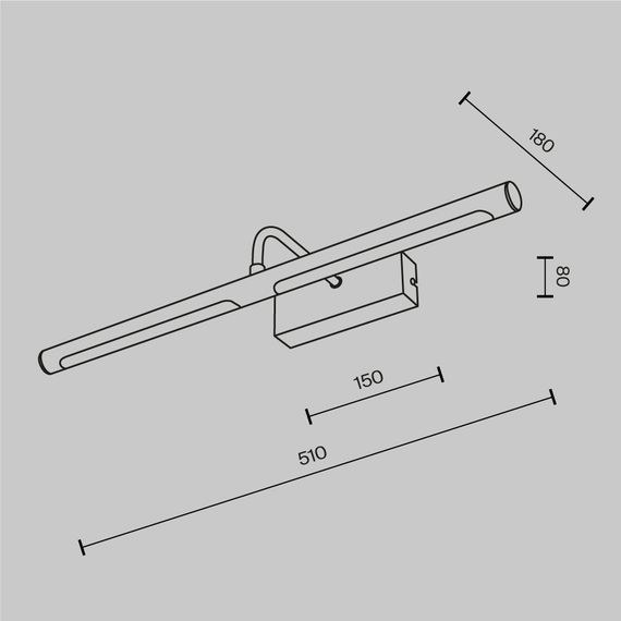 Подсветка Maytoni MIR266WL-L12BS3K