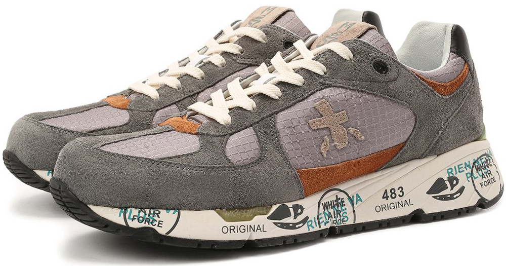 Premiata Mase 5164 Серые с оранжевым