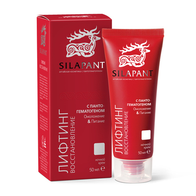 Silapant Ночной крем для лица с пантогематогеном, 50 мл, Две линии