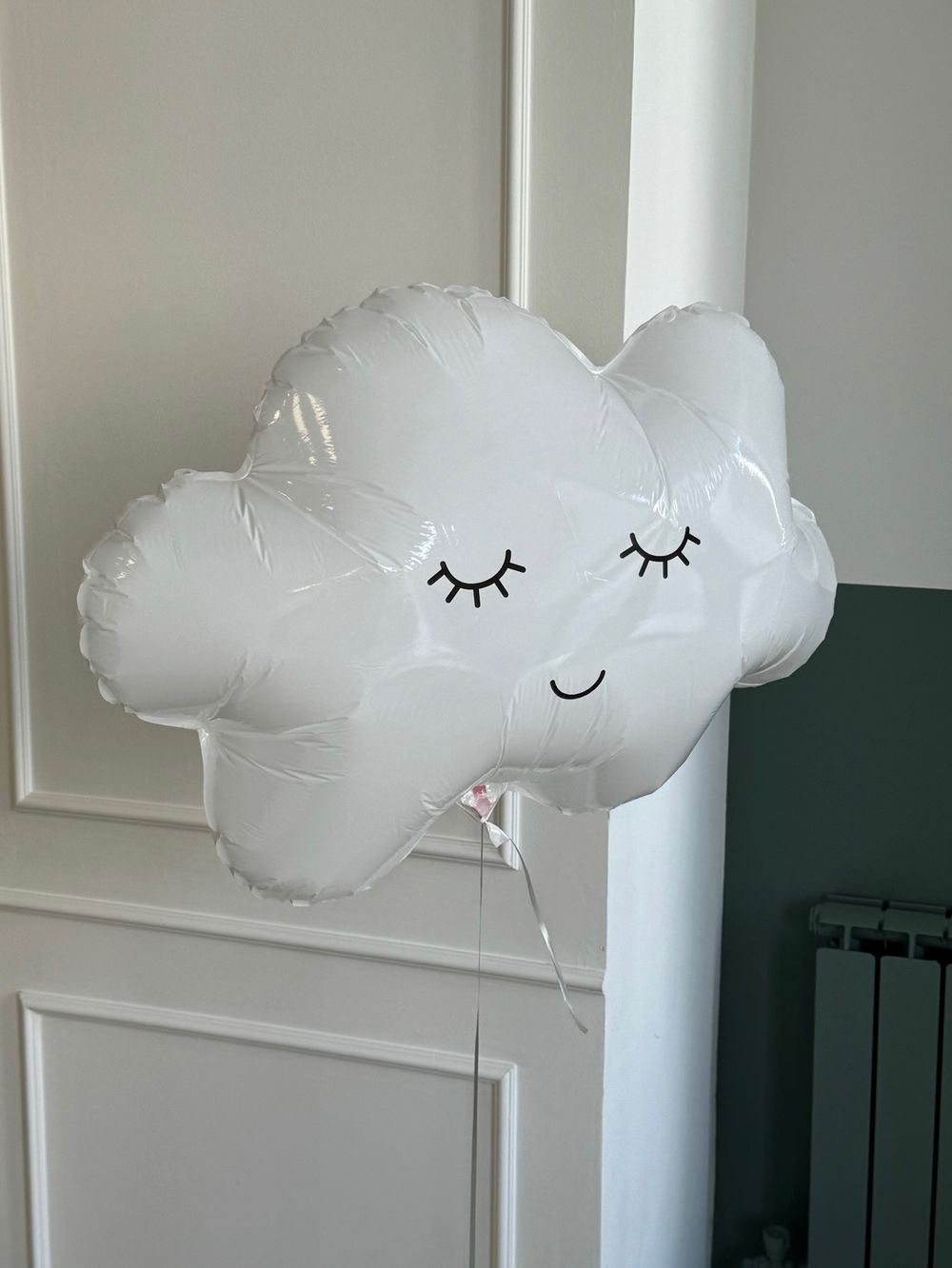 Шар-облако белый фольгированный