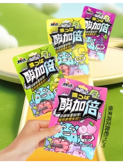 Кислые конфеты Монстрики со вкусом Ананаса 24 г * 5 шт