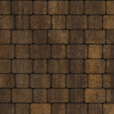 Тротуарная плитка КЛАССИКО - Листопад гранит Мокко, комплект из 2 видов плит