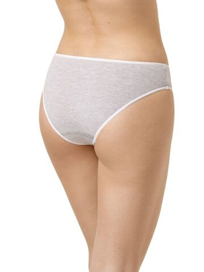 Серые хлопковые трусики-слипы (Размер: 50) (Цвет: серый)