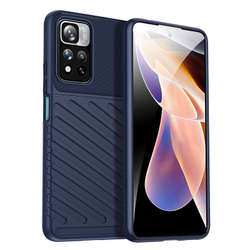 Усиленный защитный чехол для Xiaomi Poco X4 NFC 5G, синий цвет, серия Onyx от Caseport