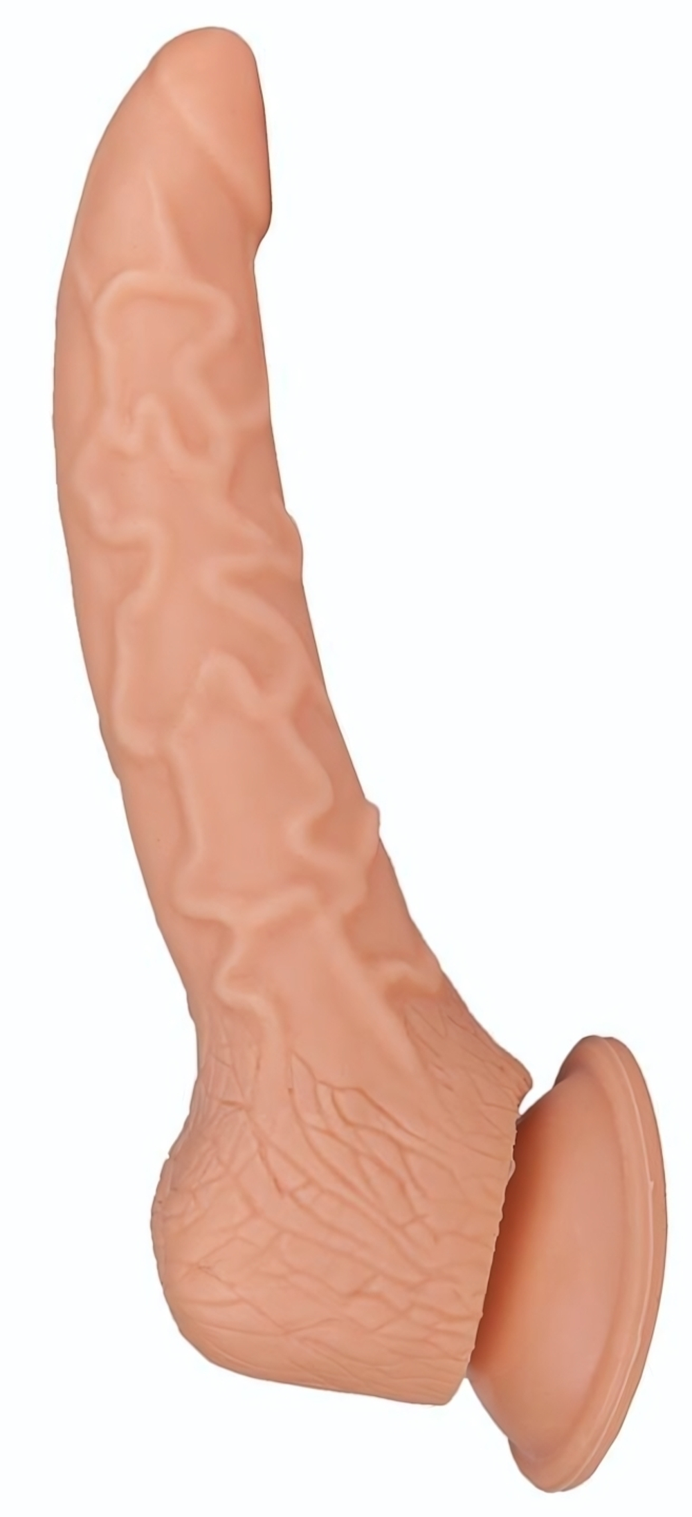 Фаллоимитатор-реалистик на присоске - 19,5 см. (Цвет: телесный)
