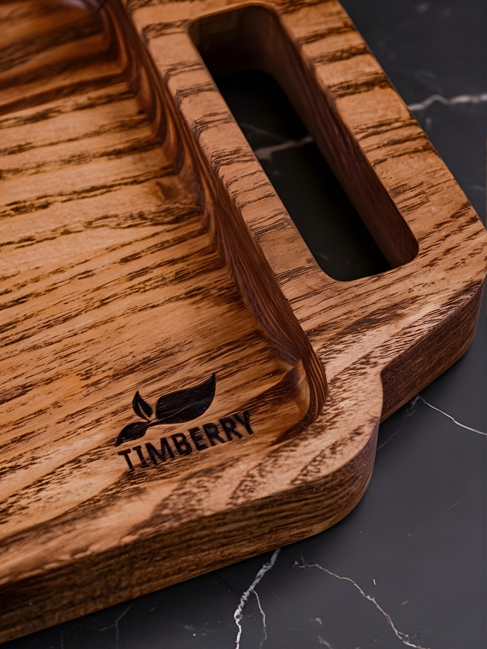 Поднос деревянный 45х16 см с ручками