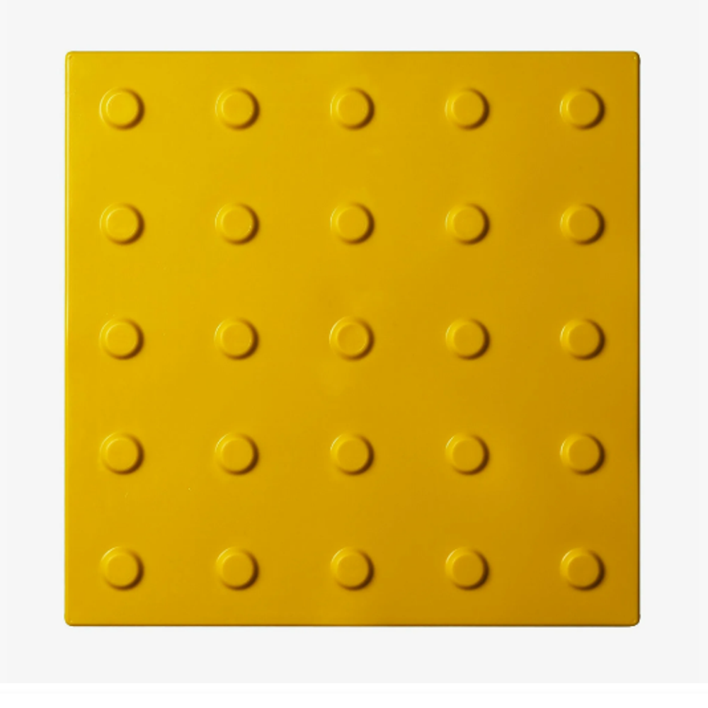 Плитка тактильная "конусы линейные" 500x500x4мм