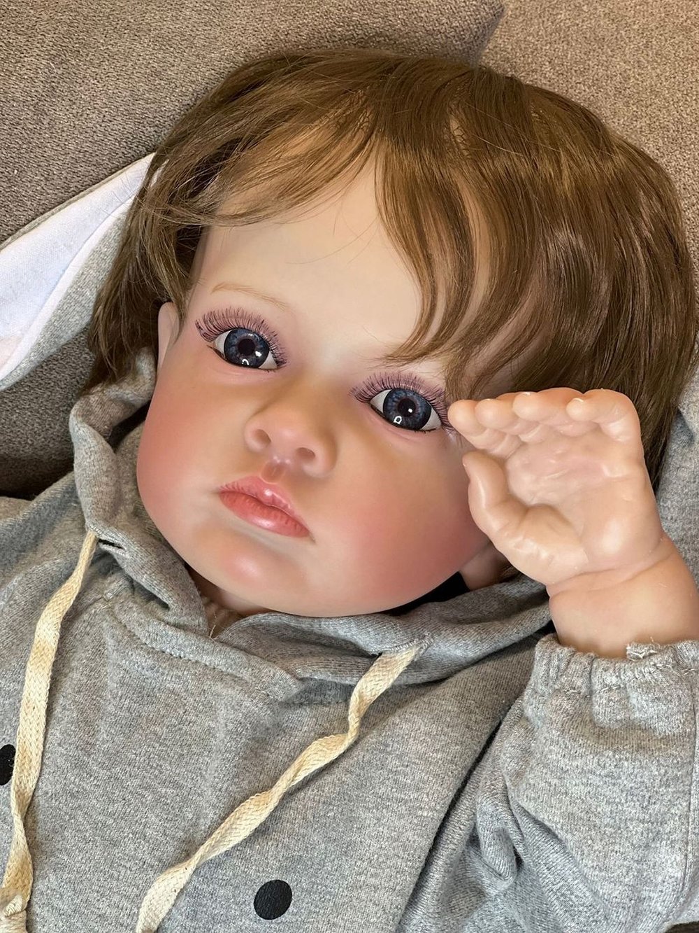 Кукла Реборн мягконабивная 60см в пакете (FA-159)