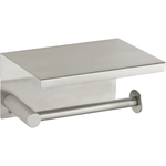 Держатель туалетной бумаги Boheme Uno 10971-NB nikel brush с полкой для телефона