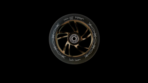 Колесо для трюкового самоката Big Brock 120x30 мм, e-plated, алюминий, тип PU: SHR, подшипники ABEC 9